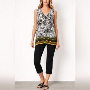 Cato Zebra Print Tank, Medium